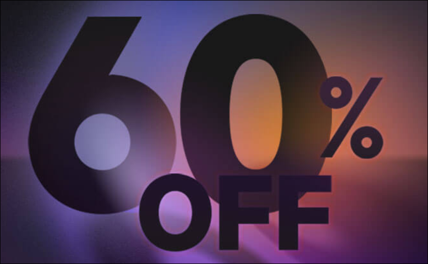 Sconto 60% OFF